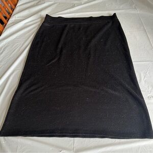 Black cotton skirt
